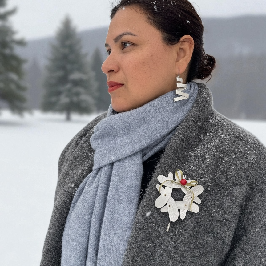 Zig Zag (Christmas Tree) Earrings