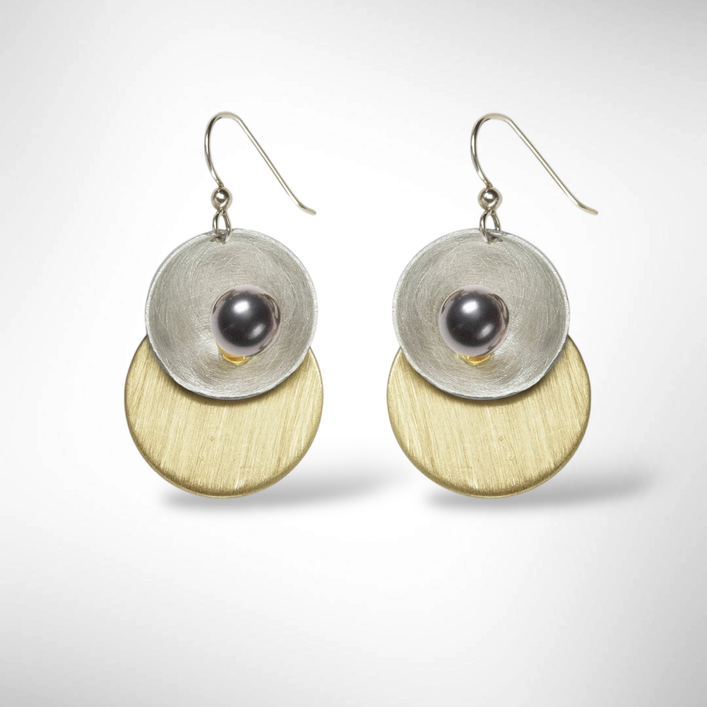 ECLECTICA | COSMO Versatile Mixed Metal Drop Earrings with Simulated Pearl