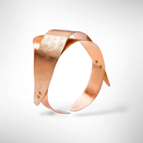 SWELL - Ocean Wave Inspired Multidimentional Mixed Metal Cuff