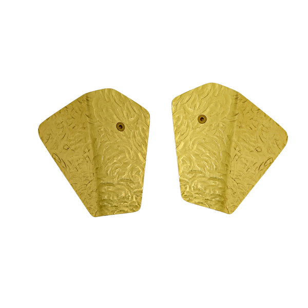 WONDER 2 Large Flattering Multi-Directional Abstract Post Earrings from the FIGURE Collection
