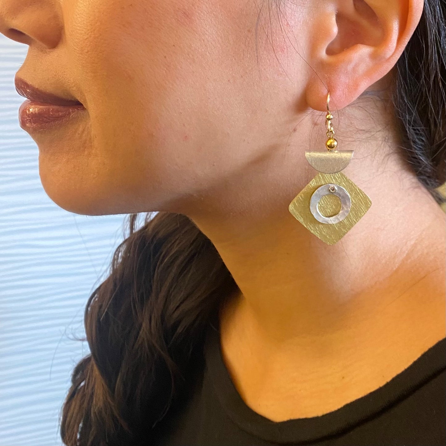 ECLECTICA | SWING Popular Mixed Metal Dangle Earrings