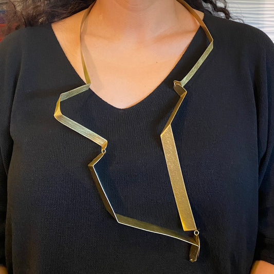 FIGURE | SHARE 3 Long Over the Head Multi-Part Statement Necklace