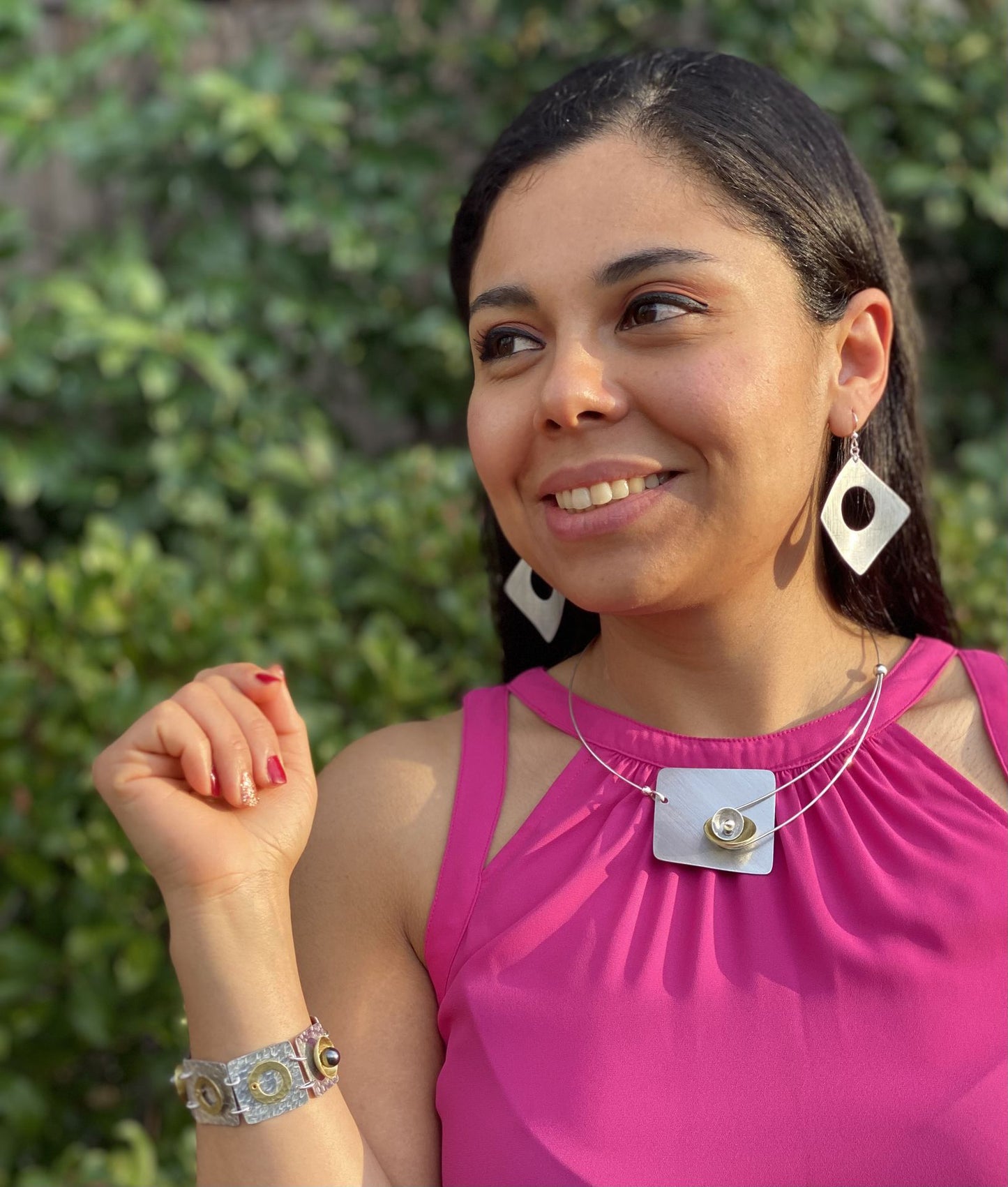 DANCE Mixed Metal Flat Linked Bracelet