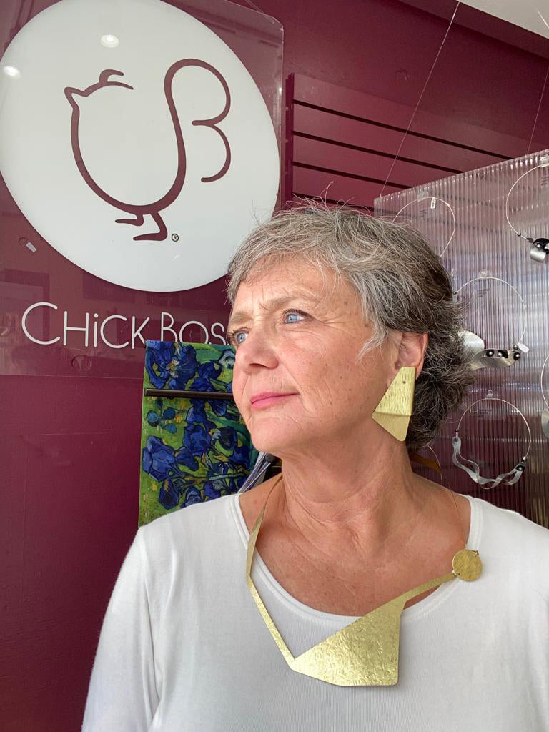 WONDER 4 Stunning Triangular Abstract Statement Post Earrings from the FIGURE Collection