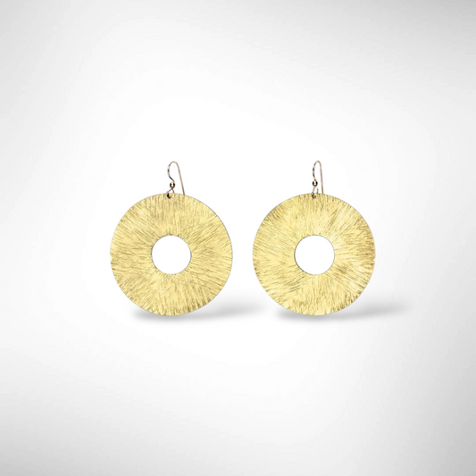 BURST Understated Disc Earrings explode with style