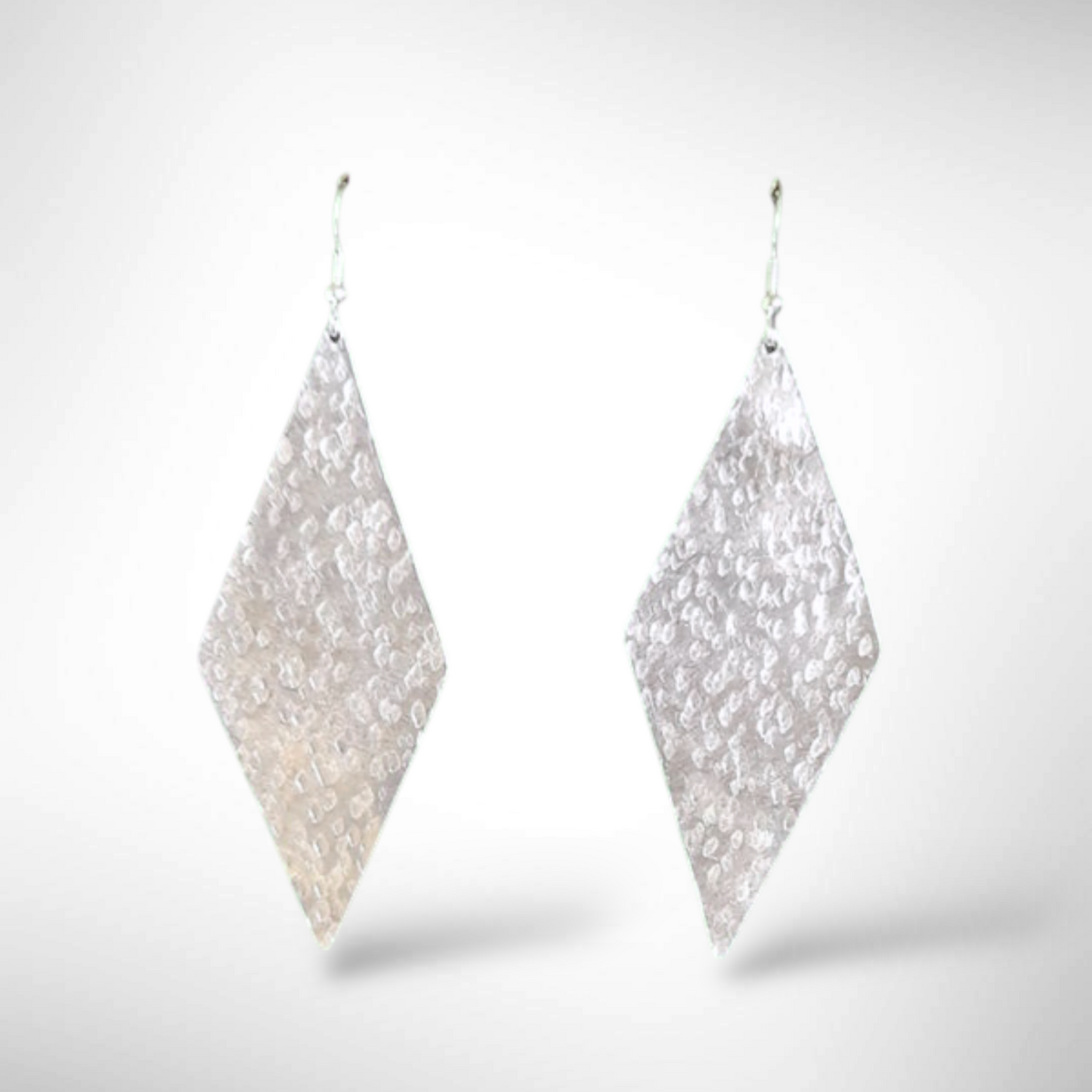 EDGE Diamond Shaped Aluminum Dangle Earrings