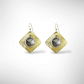 FLOAT Two Piece Square and Floating Circle Earrings