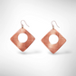 MOSS Simple Angular Metal Dangle Earrings
