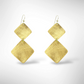 STEM Simple Double Angled Squares Metal Dangle Earrings