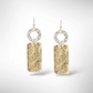 SWAY Everyday Disc and Rectangle Metal Dangle Earrings
