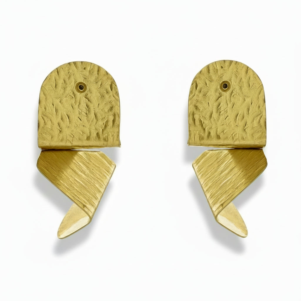FIGURE | REFLECT 1 Two Piece Brass Post Earrings