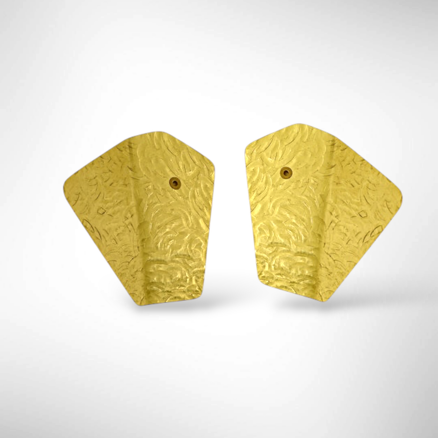 WONDER 2 Large Flattering Multi-Directional Abstract Post Earrings from the FIGURE Collection