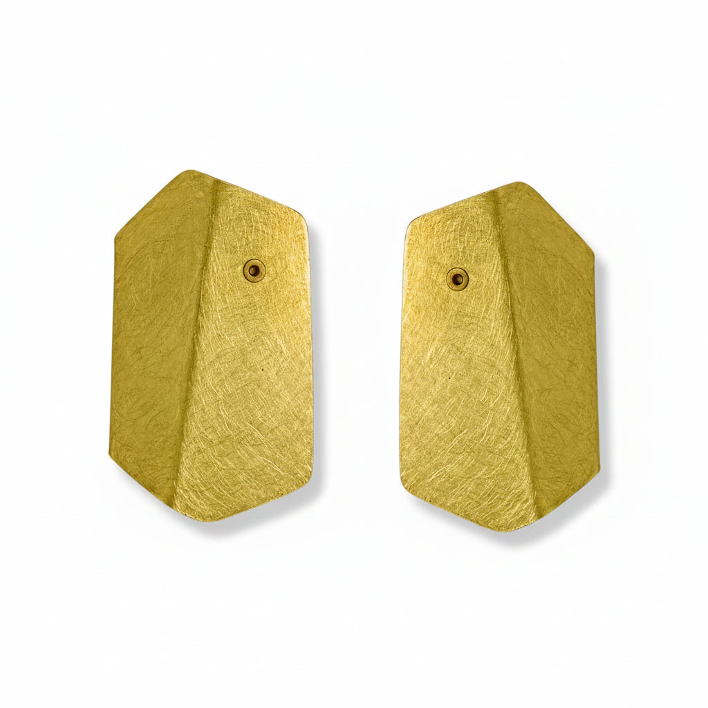 FIGURE | WONDER 3 Tri-Fold Abstract Post Earrings