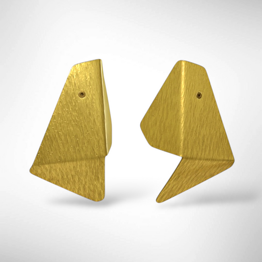 WONDER 4 Stunning Triangular Abstract Statement Post Earrings from the FIGURE Collection