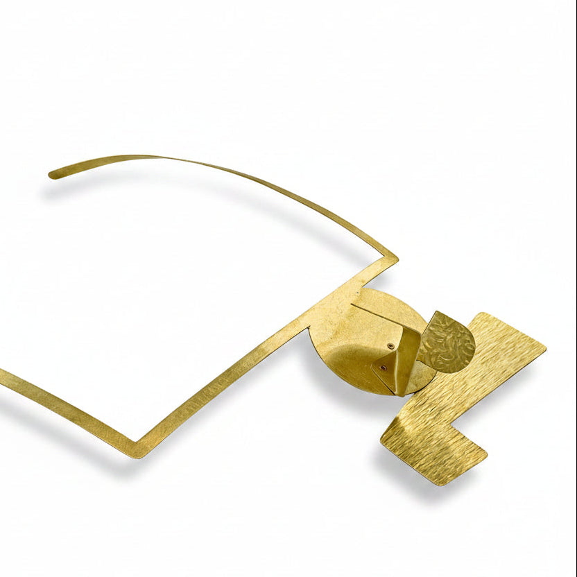 FIGURE | REFLECT 1 Abstract Interchangeable Gold-Tone Necklace