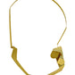 FIGURE |  REFLECT 2 Expressive Angular Gold-Tone Necklace with hidden front clasp