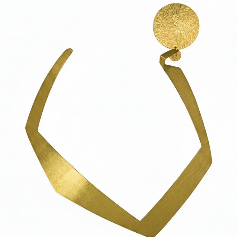 FIGURE | SHARE 1 Stunning Up-Do Simple Abstract Statement Necklace