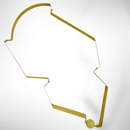 SHARE 3 Long Over the Head Multi-Part Statement Necklace from the FIGURE Collection