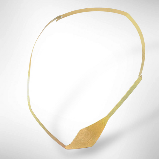 SHARE 4 Flat Angular Contemporary Necklace from the FIGURE Collection