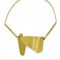 FIGURE | WONDER 1 Folded Brass Centerpiece Necklace