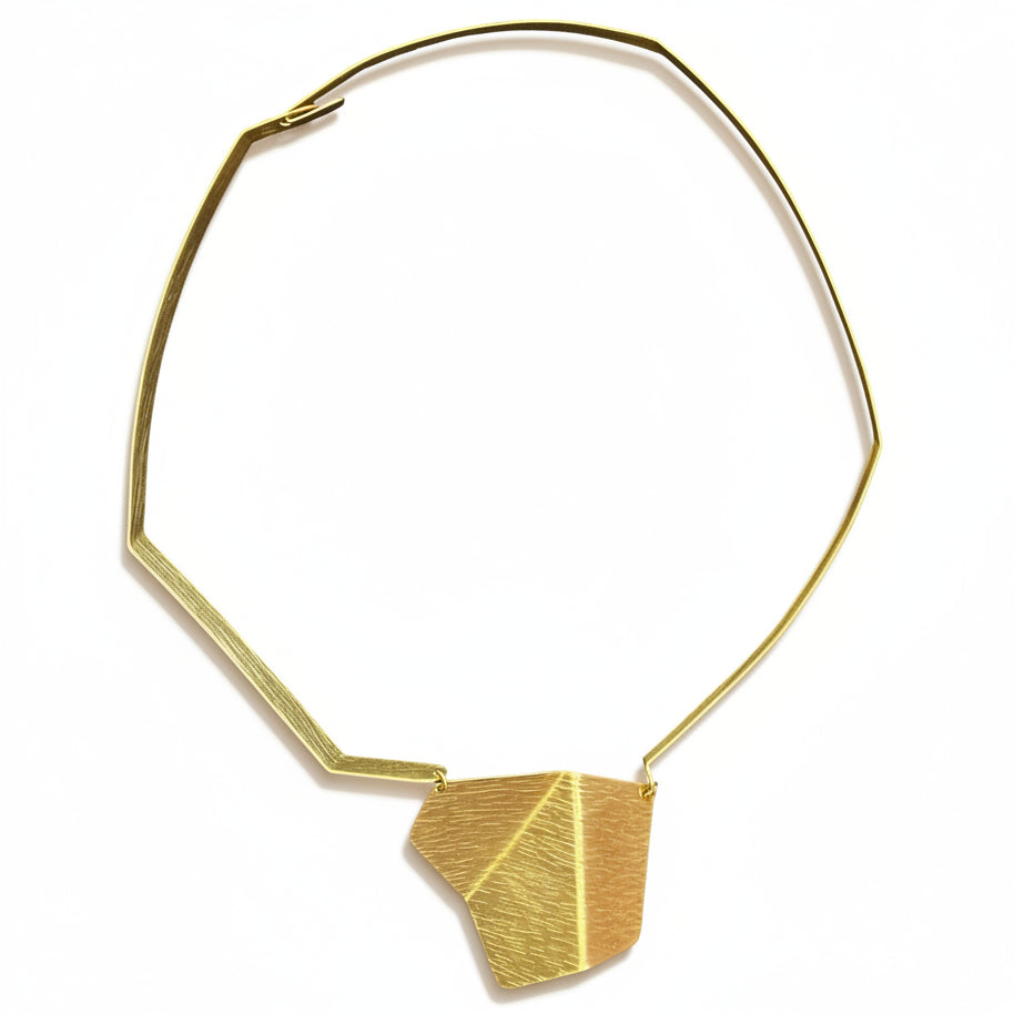 FIGURE | WONDER 2 Folded Metal Centerpiece Necklace