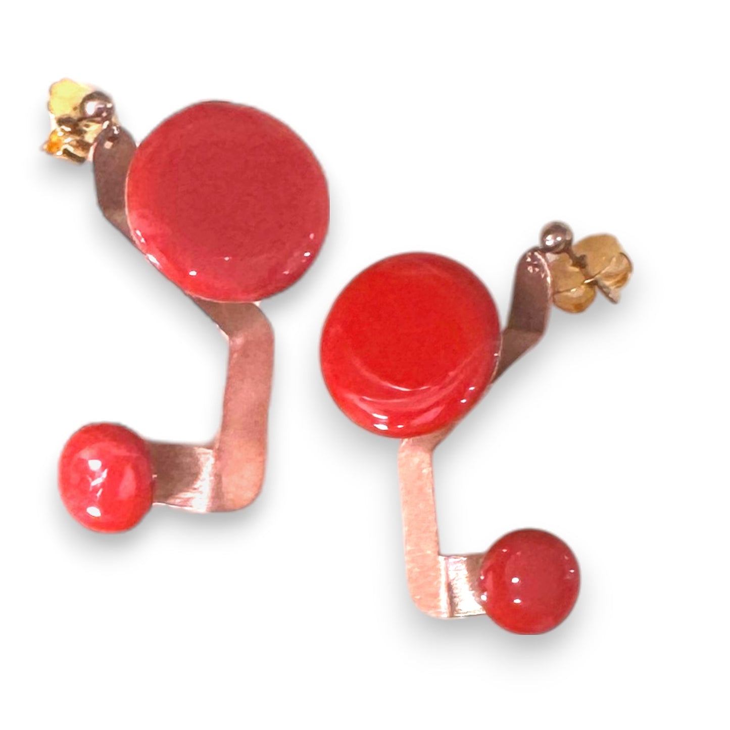 SPROUT 2 Modern Dangle Post Earrings from the HARVEST Collection
