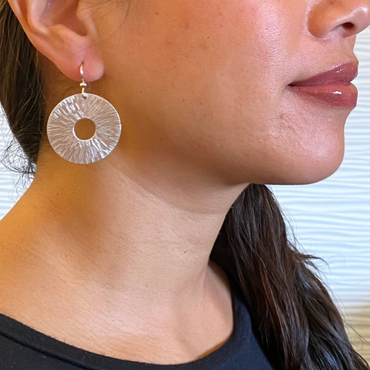 ECLECTICA | BURST Understated Disc Earrings explode with style