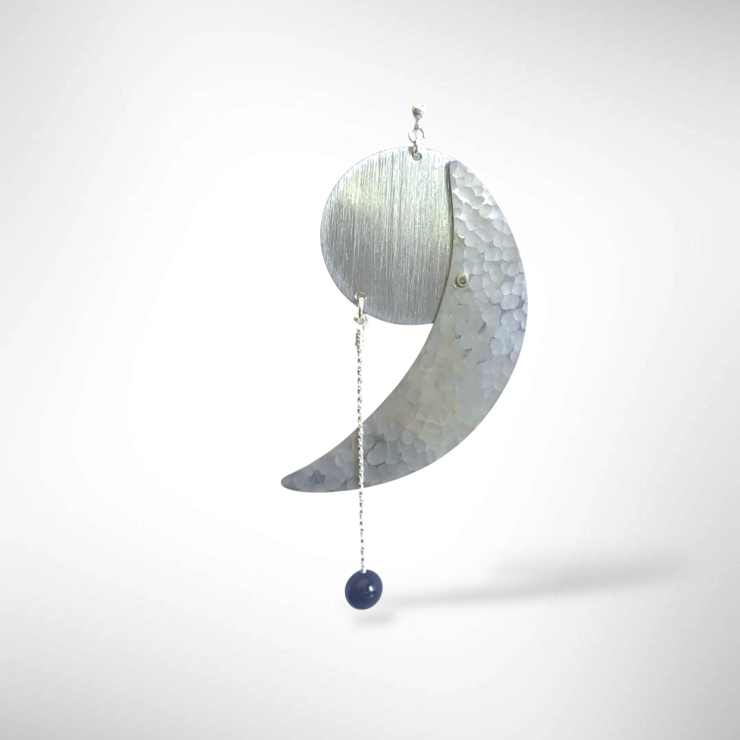 FIRST MOON -Long Statement Earring from the Lunar Collection