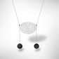 NEW MOON Simply Elegant Centered Necklace with Onyx from the Lunar Collection