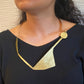 SHARE 2 Flat Angular Contemporary Necklace from the FIGURE Collection