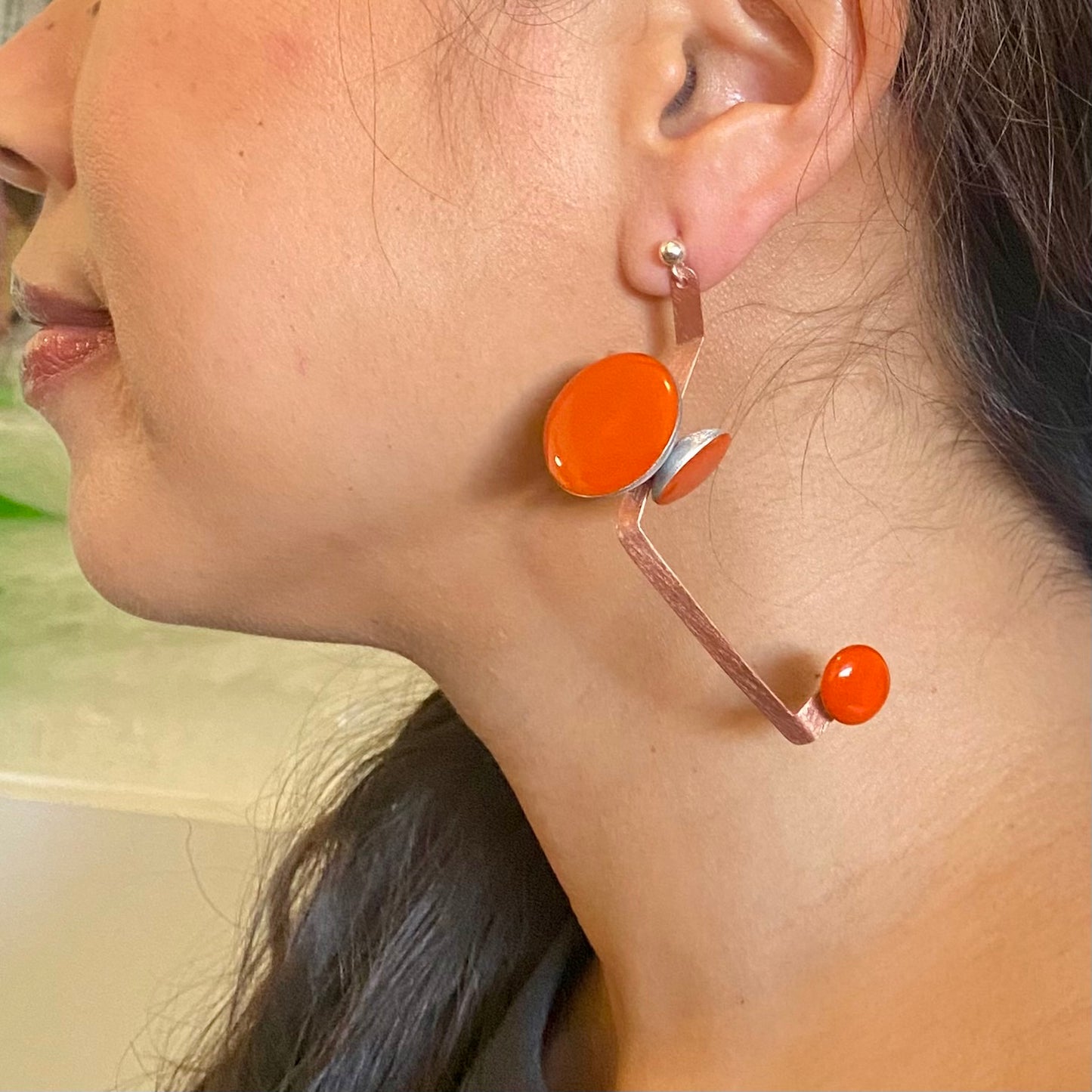 SPROUT 1 Contemporary Long Earrings from the HARVEST Collection