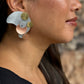 BUBBLES | FLOAT 1 Elegant Tri Metal Statement Post Earrings