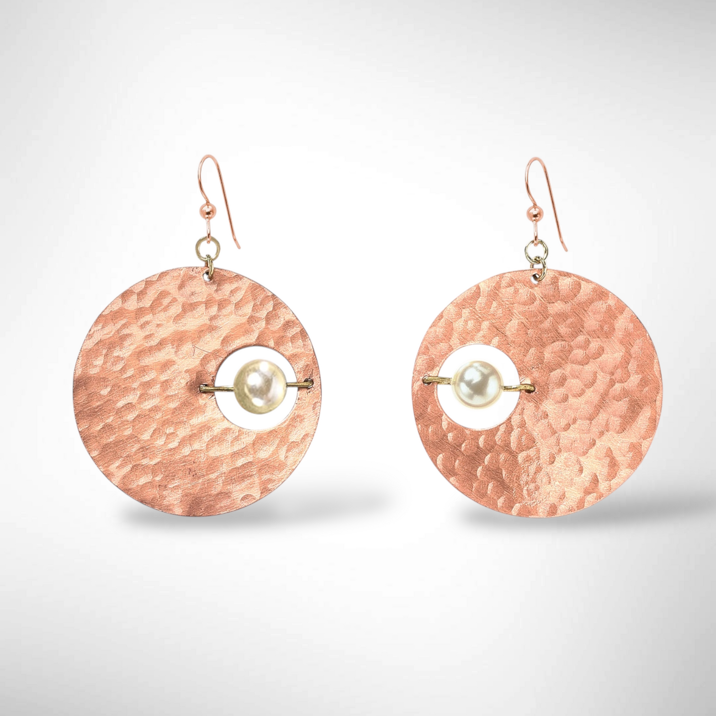 AXIS Contemporary Celestial Inspired Dangle Earrings with Suspended Stone from the LIMINAL Collection