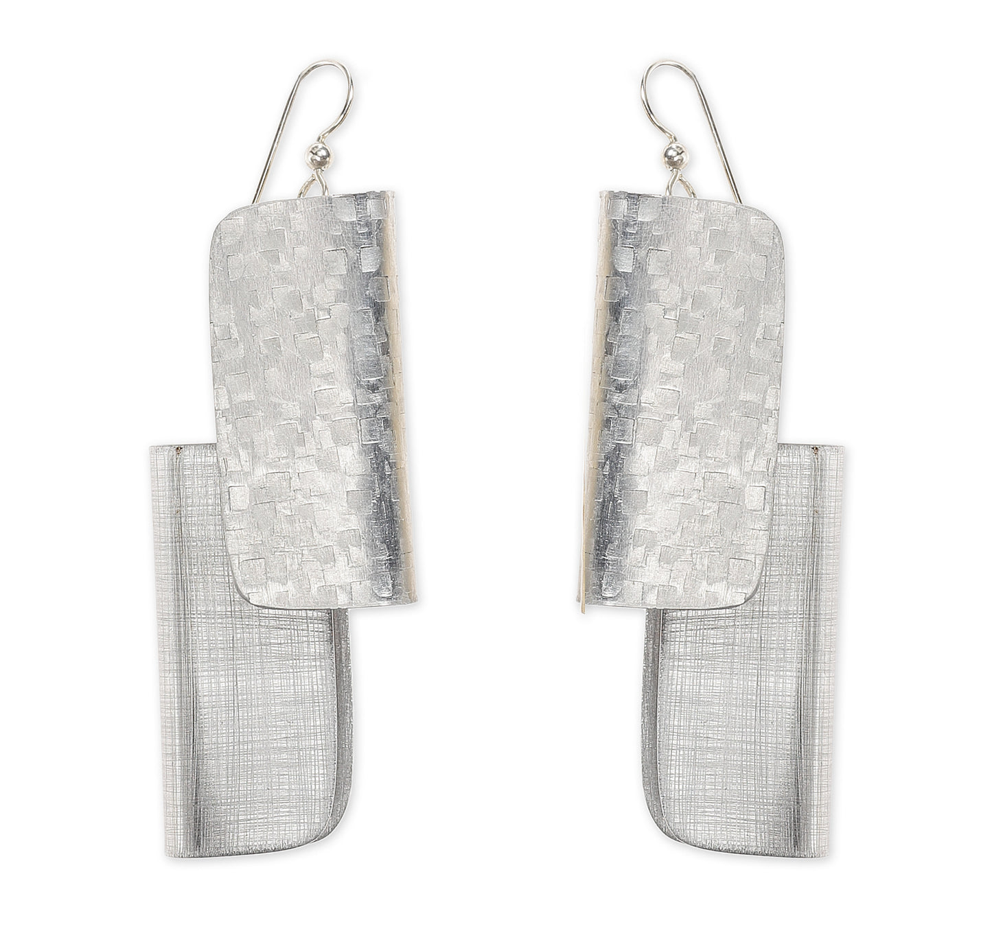 BOOK2 Double Rectangle Statement Earrings from the SCULPTURAL Collection