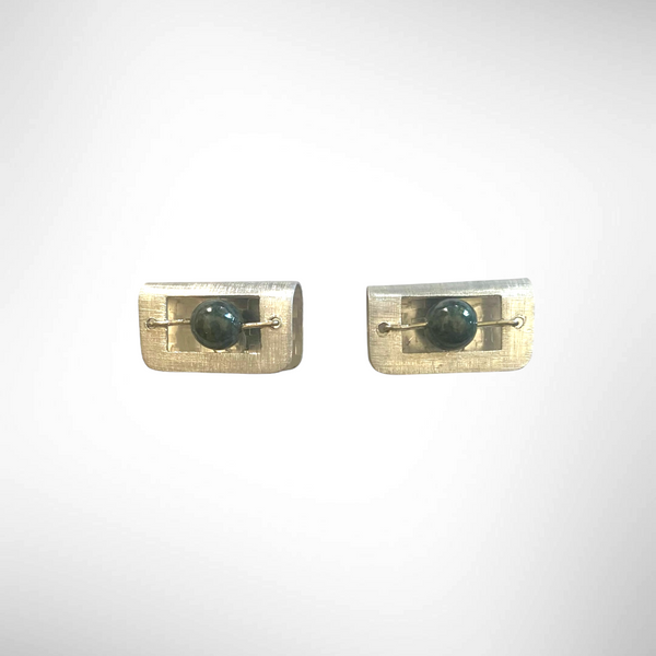 BOOK Small Horizontal Post Earrings