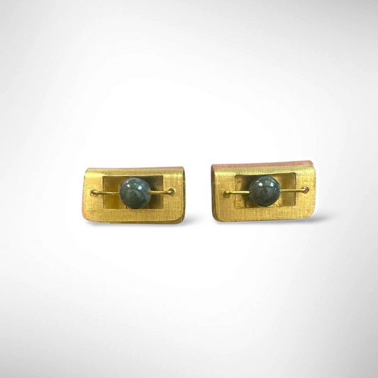 BOOK Small Horizontal Post Earrings