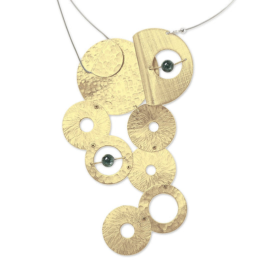 AXIS 8 Large Metal Focal Statement Necklace