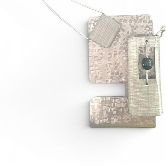 BOOK 3 Geometric Statement Pendant Necklace