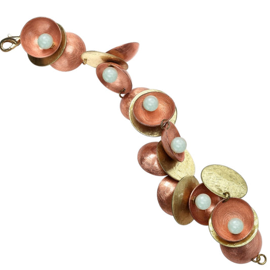 CLOUD 2 Cups and Saucers Sculptural Linked Bracelet