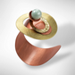 GEOMETRIC STUDIES | FLOWER Stunning Multi-dimensional Cuff with Jade
