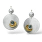 BLOSSOM Large Light Weight Round Statement Earrings