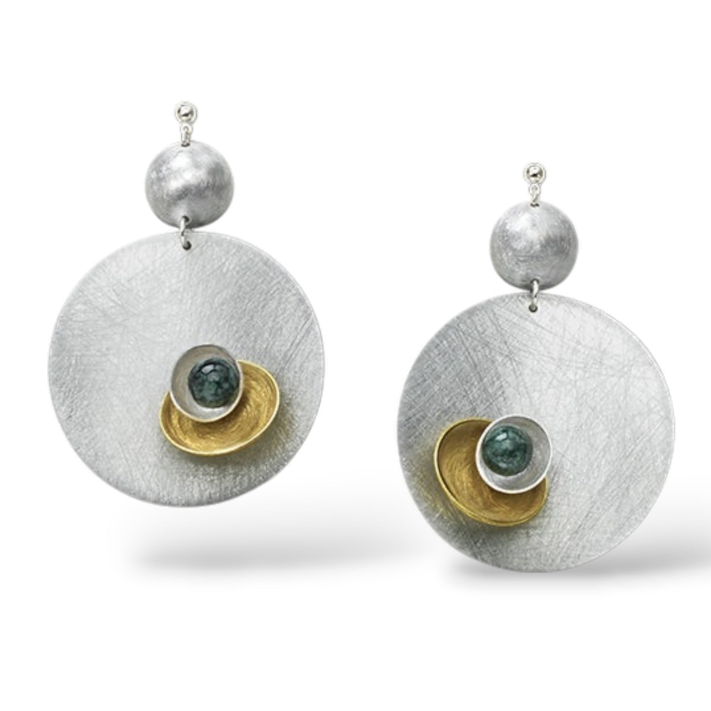 BLOSSOM Large Light Weight Round Statement Earrings