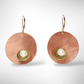 BUD Modern Round Earrings in 3 metals with 3 accent bead options from the SULPTURAL Collection.
