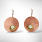 BUD Modern Round Earrings in 3 metals with 3 accent bead options from the SULPTURAL Collection.