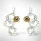 GROW LONG 3 Piece Angular Dangle Earrings with Simulated Pearl