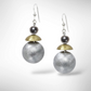 POND Playful Go-To Mixed Metal Dangle Earrings with Metal and Accent Bead Options from the SCULPTURAL Collection