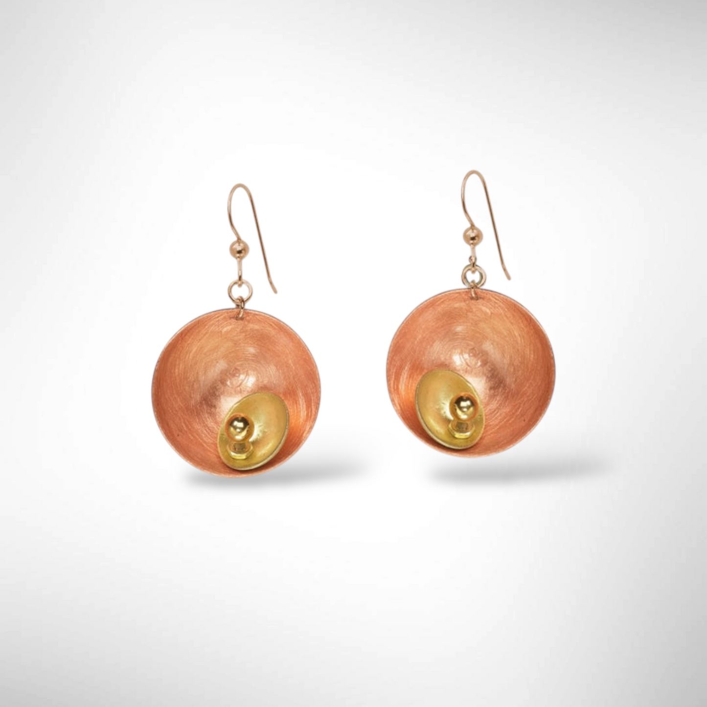 SPARK SMALL Perfect Go-To Mixed Metal Earrings with Metal and Accent Bead Options from the SCULPTURAL Collection