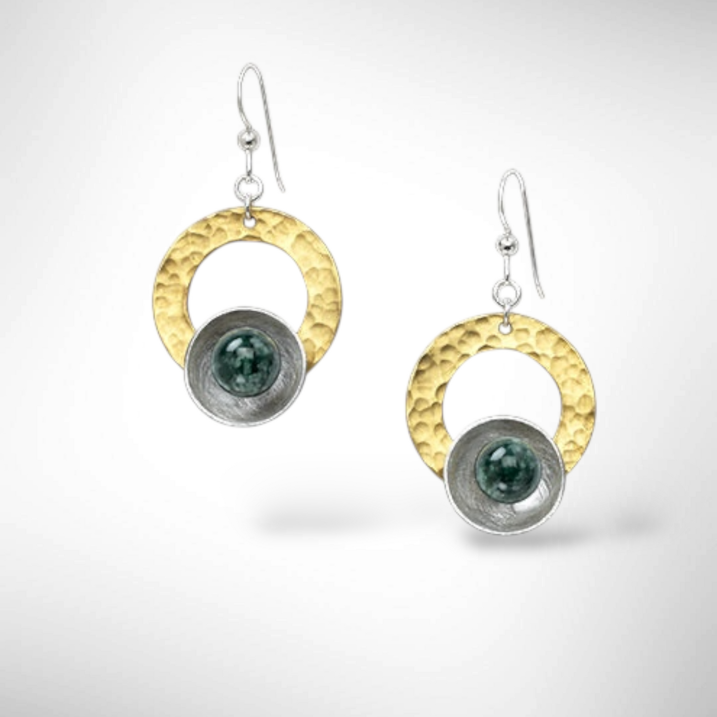 TIDE Popular Mixed Metal Dangle Earrings with Metal and Accent Bead Options from the SCULPTURAL Collection