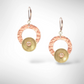 TIDE Popular Mixed Metal Dangle Earrings with Metal and Accent Bead Options from the SCULPTURAL Collection