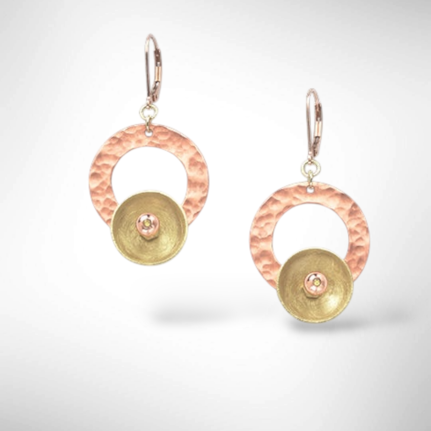 TIDE Popular Mixed Metal Dangle Earrings with Metal and Accent Bead Options from the SCULPTURAL Collection